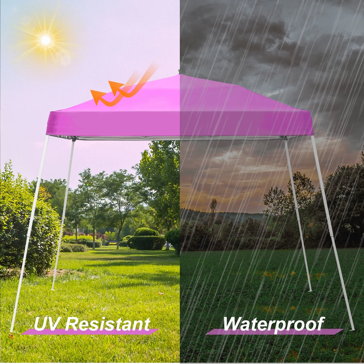 10'x10' Pop Up Canopy Tent with Carrying Bag E16418