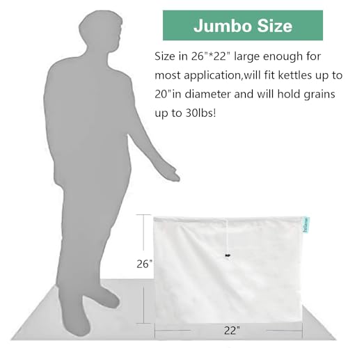 Extra Large Reusable 2 Pack 250 Micron Fine Mesh Brew Bags P636