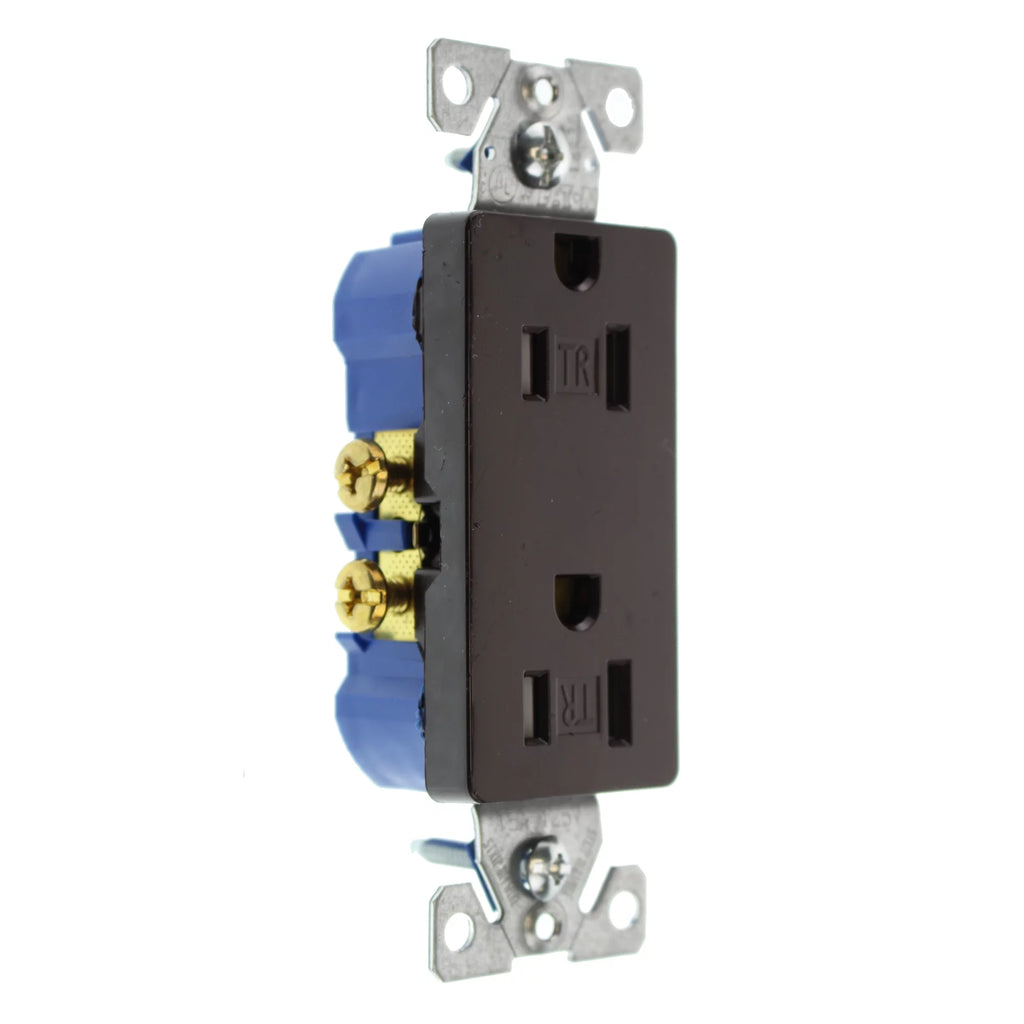 Brown 15-Amp 120-Volt Duplex Decorator Receptacle Outlet 64-Pack P442