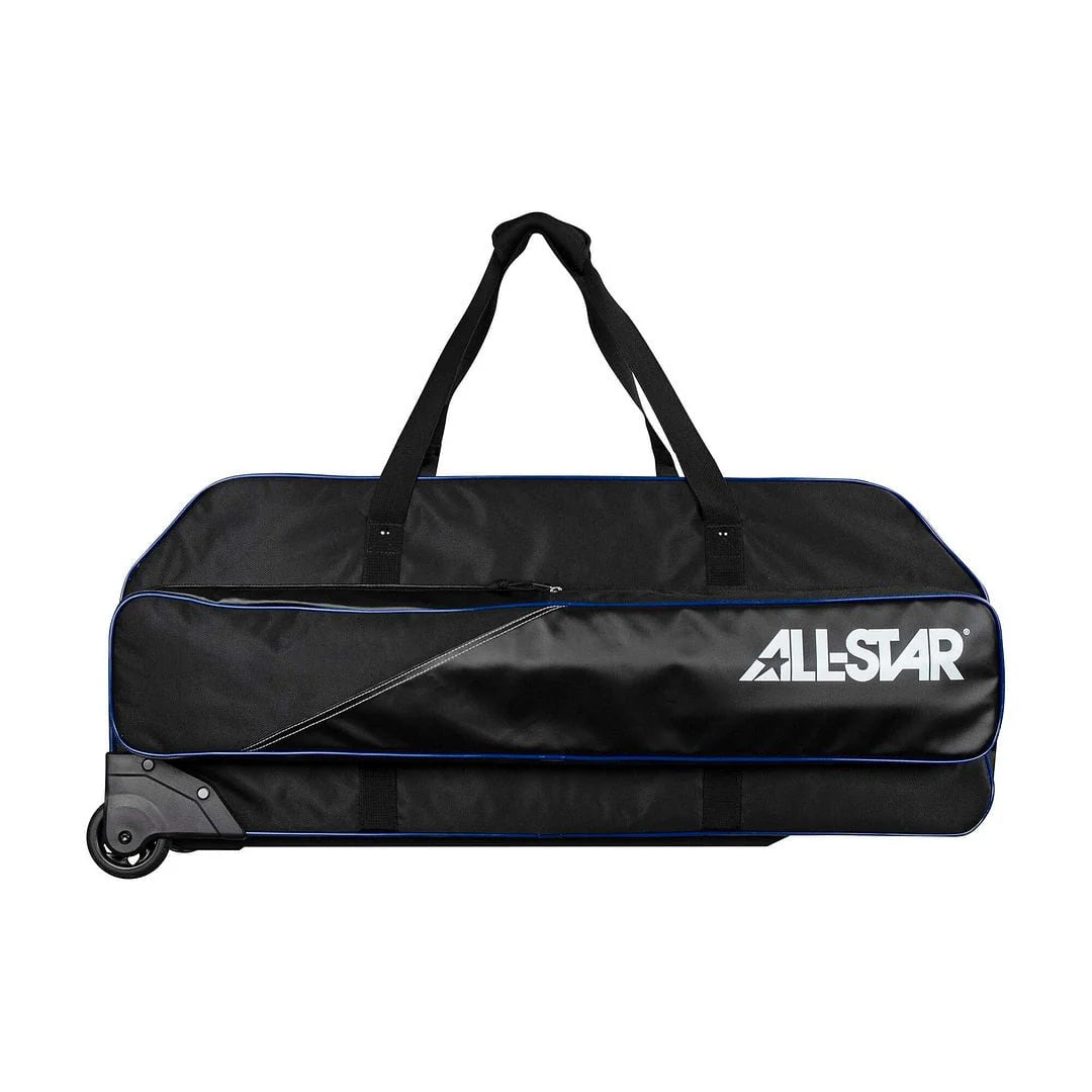 Black/White Rolling Baseball Catchers Equipment Duffle Bag U280