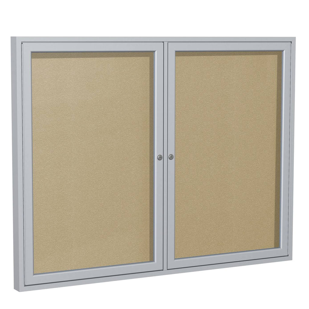 2 Door Enclosed Vinyl Bulletin Board Q620091