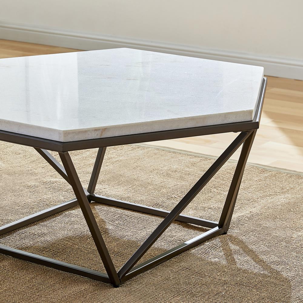 White Marble Top Cocktail Table G1511