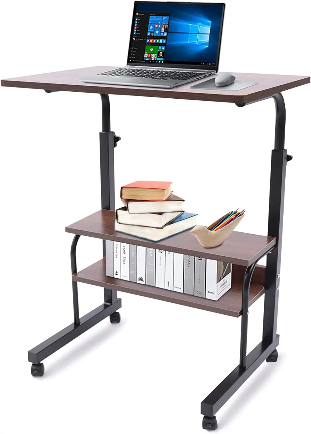 Adjustable Mobile Sofa Side Table with Wheels Z80623