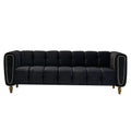 Black Velvet Sofa H314