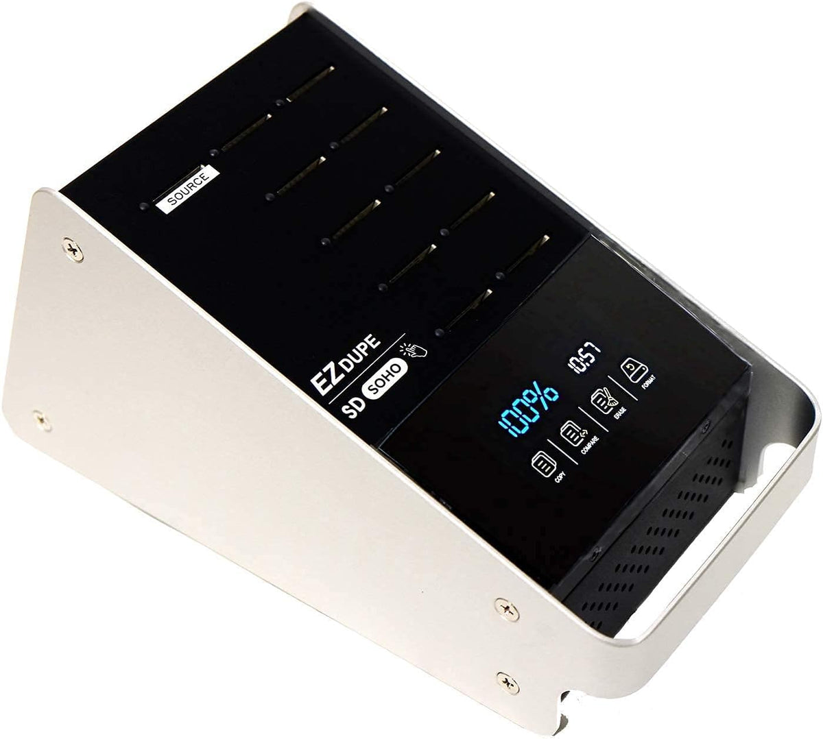 1 to 10 SD MicroSD Card Duplicator with Touch Screen S265