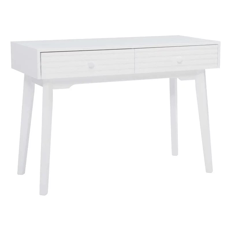 White 2 Drawer Desk or Console A73161