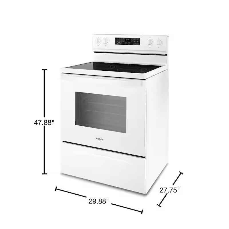 5.3 cu. ft. Electric Range in White T375