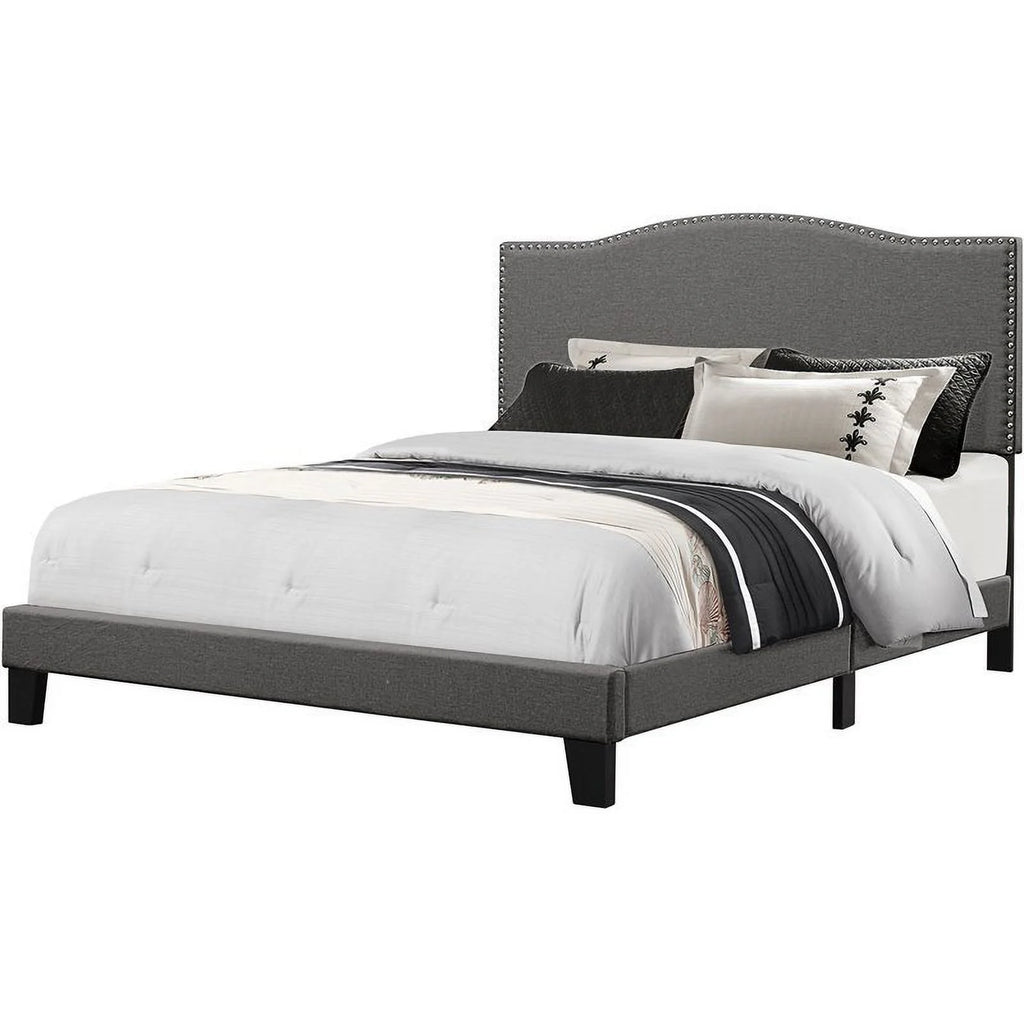 Upholstered Hardwood Queen Bed C6210