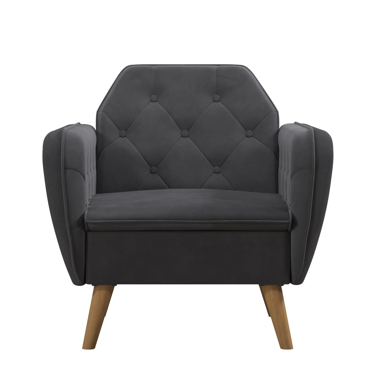 Gray Velvet Accent Chair S351