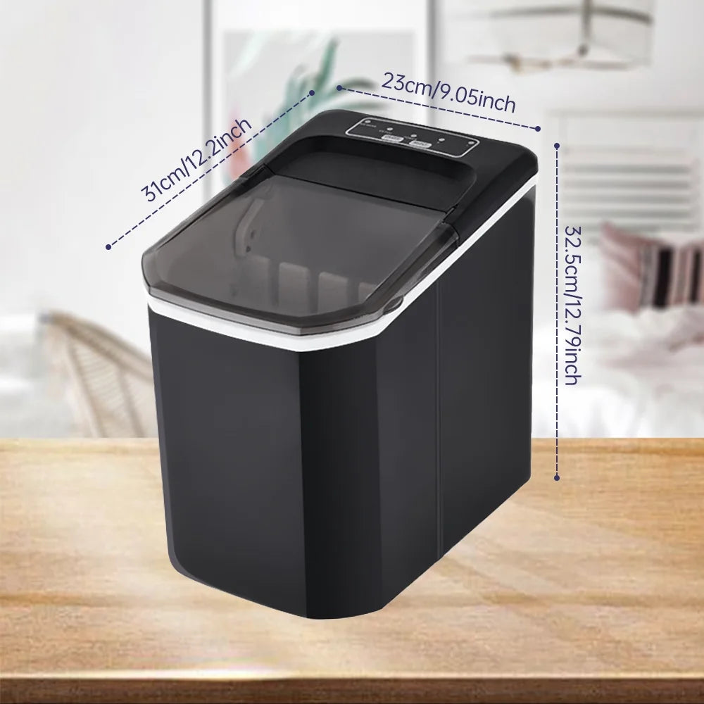 Countertop Ice Maker, 26lbs in 24Hrs, Self-Cleaning Ice Machine with Basket N22274