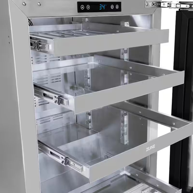 24 in. Single Zone Beverage Fridge with Stainless Door N7113
