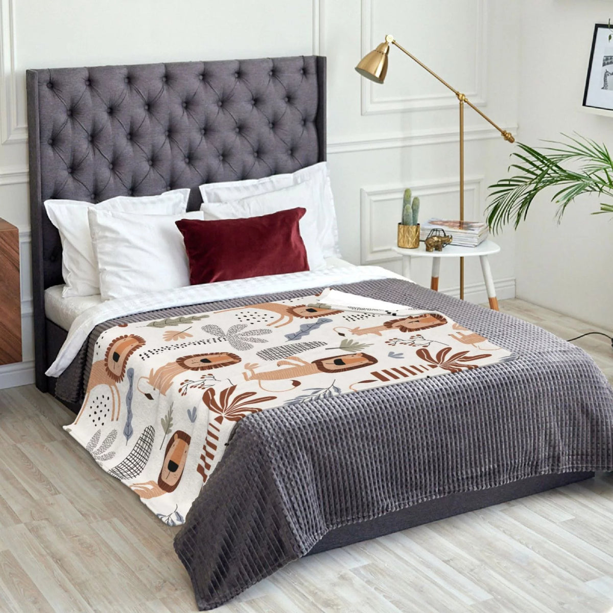 Flannel Throw Blanket 50 x 70 inches R4809