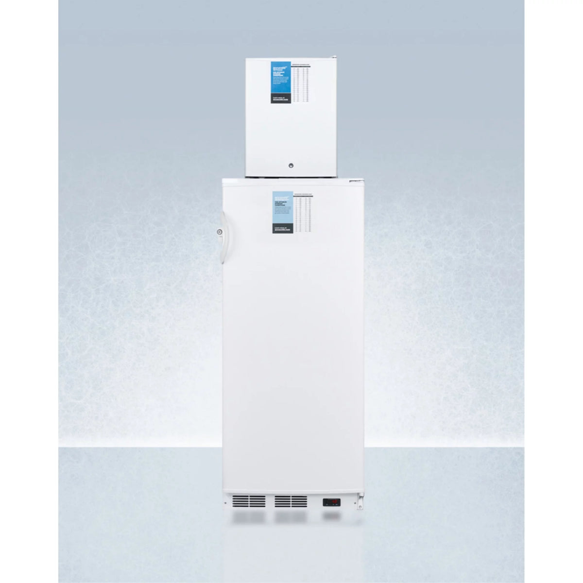 10.1 cu.ft. Auto Defrost Refrigerator and Compact Manual Defrost Freezer M6077