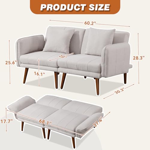 Grey Chenille 2 Seat Loveseat Sofa P502997