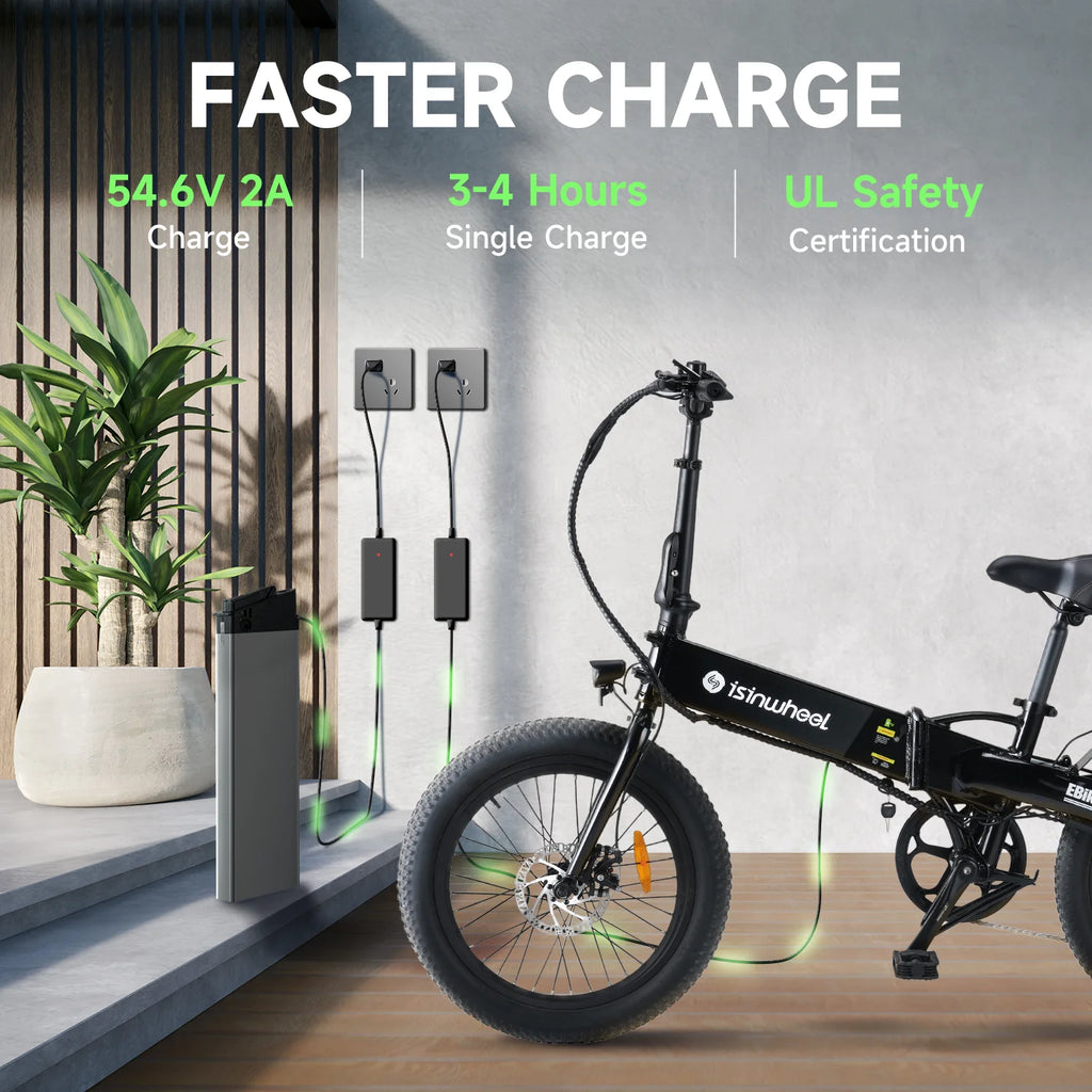 500W 20MPH 48V Removable Battery Folding Electric Bike U8574