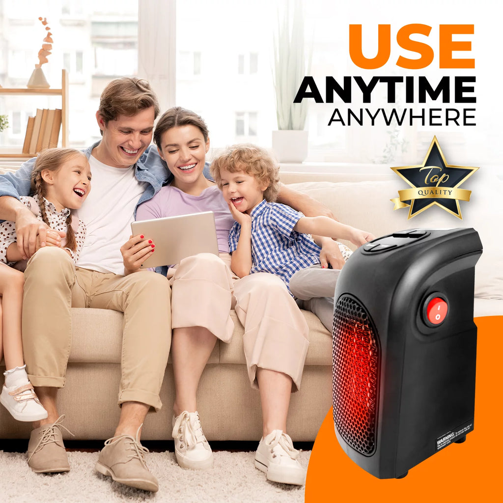 400W Programmable Plugin Heater with Remote, Black C82706
