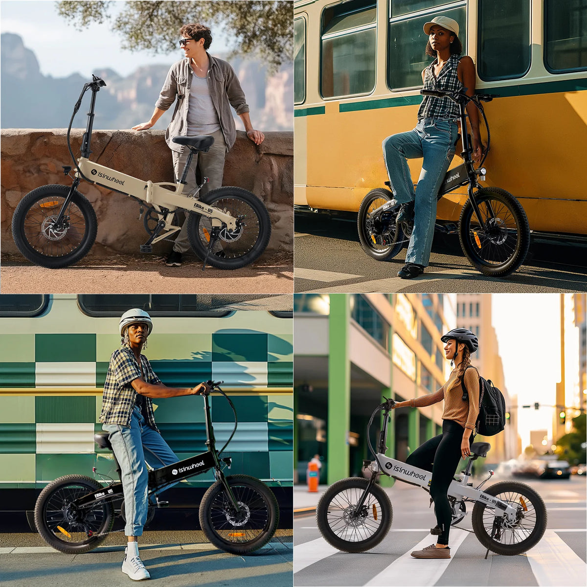 500W 20MPH 48V Removable Battery Folding Electric Bike U8574