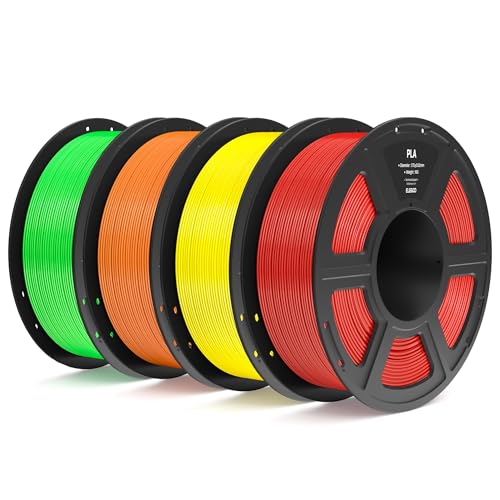 PLA Filament 1.75mm 4KG 4pcs 1kg Spool I537
