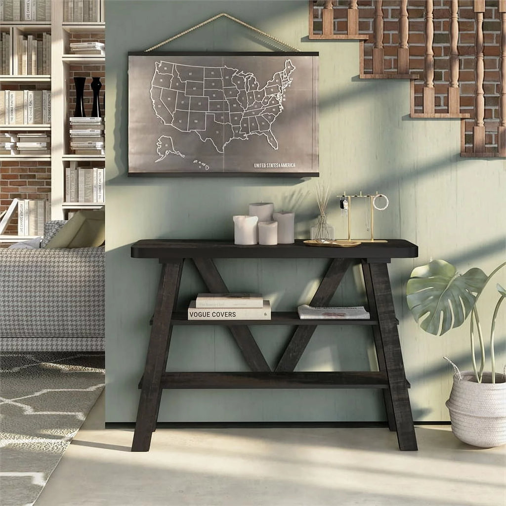 Farmhouse Wood Console Table B492
