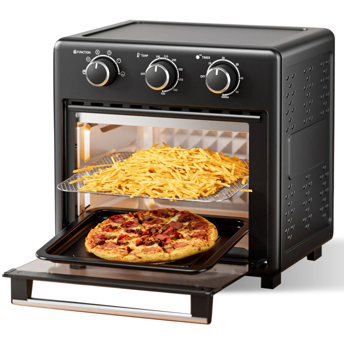 17QT Large Capacity 6-in-1 Air Fryer Toaster Oven F49235