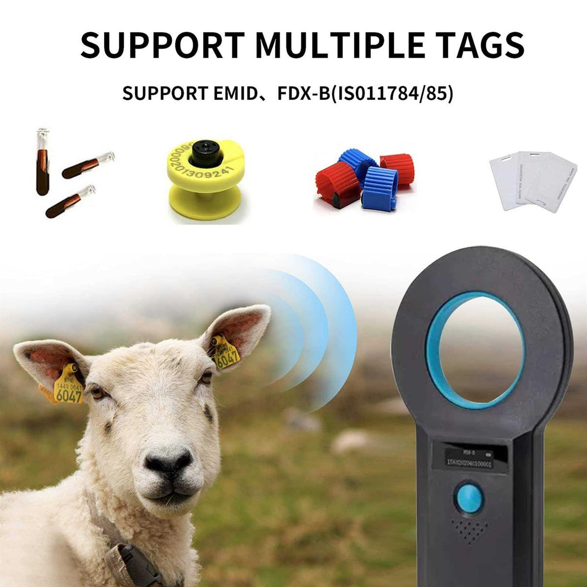 Pet Microchip Scanner Tag Reader N497