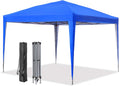10x10FT Pink Portable Pop Up Canopy Tent with Carry Bag H8710