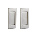 Small Satin Nickel Pocket Door Q18316