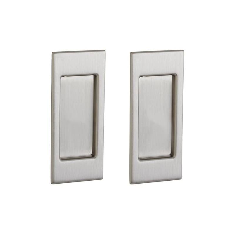 Small Satin Nickel Pocket Door Q18316
