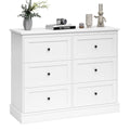 White 6 Drawer Wood Dresser Z655922