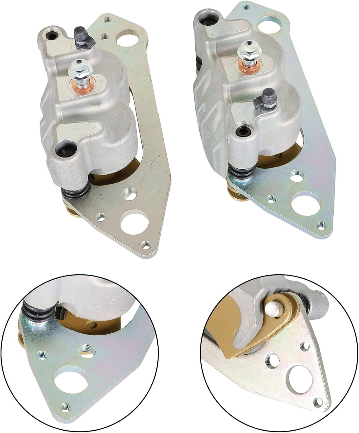 Front Left Right Brake Calipers with Pads V8030