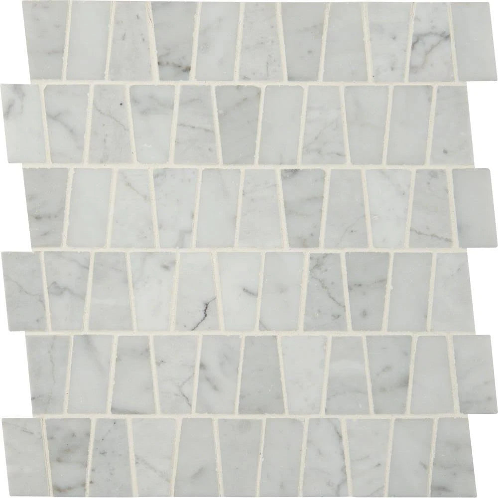 White Polished Marble Mosaic Tile Z13753