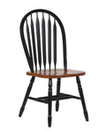Arrowback Dining Chair Antique Black Cherry Set of 2 Y35598