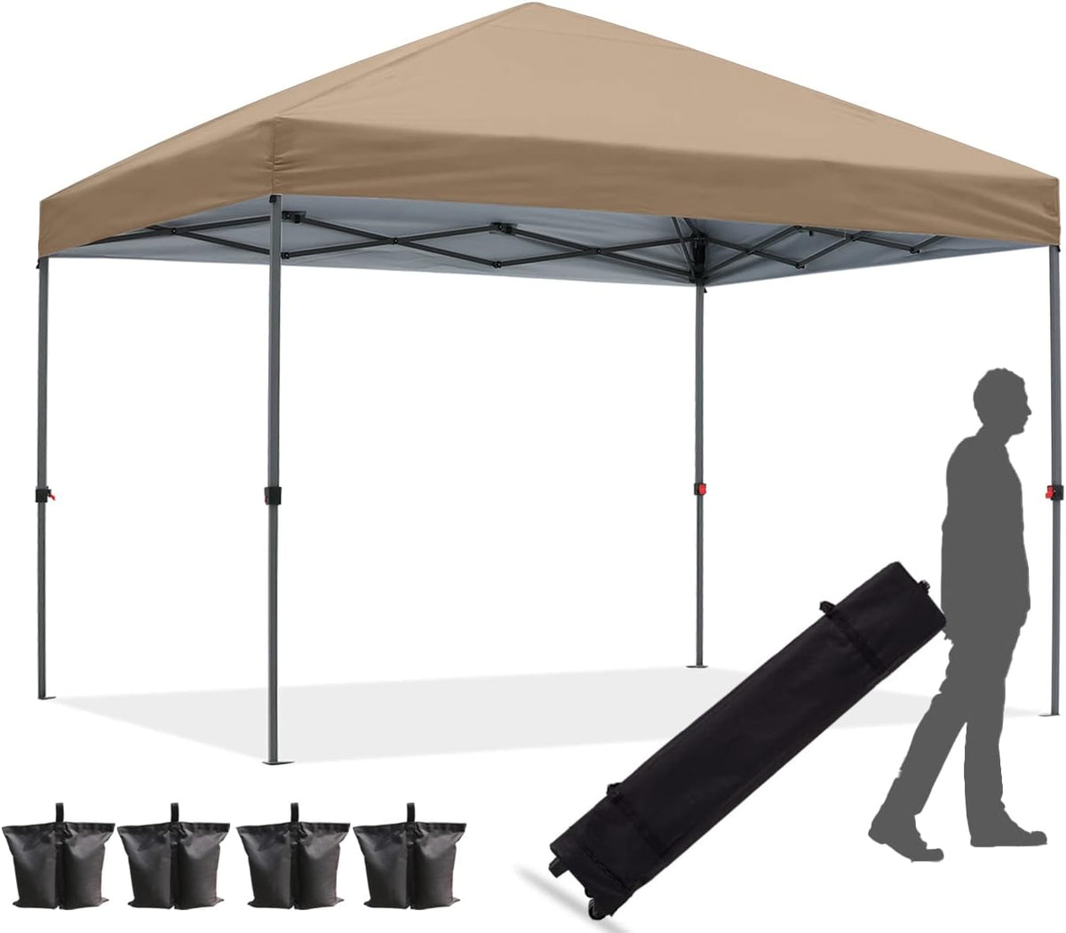 10x10FT Pop Up Canopy Tent Blue D750736
