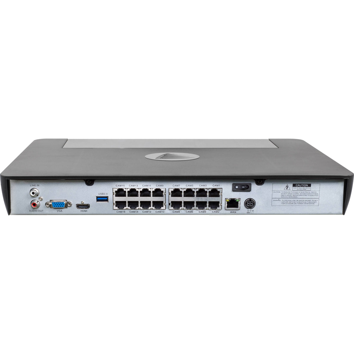 16-Channel NVR with 8 Wired Outdoor Cameras Night Vision 2 TB A2546