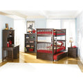 Antique Walnut Twin Over Twin Bunkbed A169