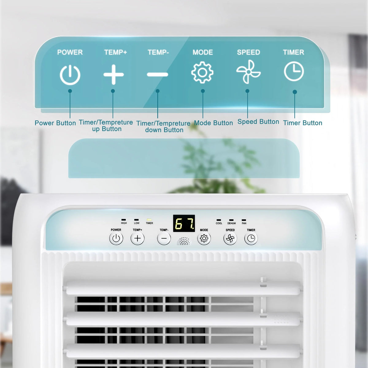 Portable Air Conditioner 3-in-1 with Remote B221