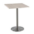42" Square Table with Round Base W92891