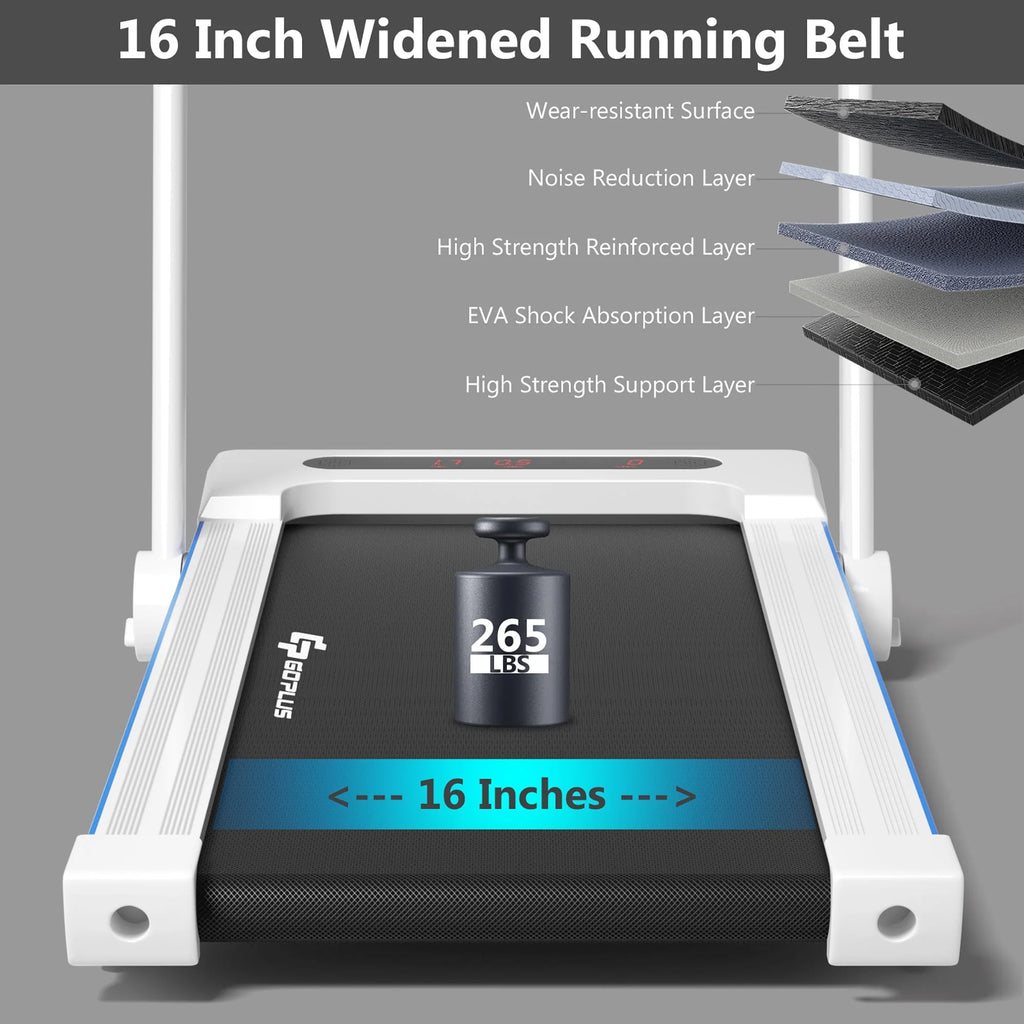 2.25HP 3-in-1 Folding Treadmill White S669159