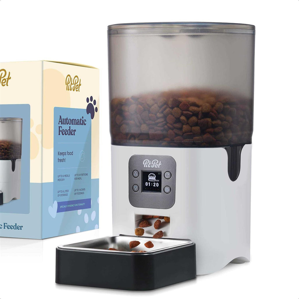 6-L Automatic Cat Feeder with LCD Screen P2305