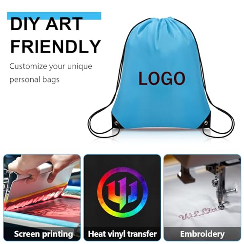 50Pcs Polyester Drawstring Backpack P5616