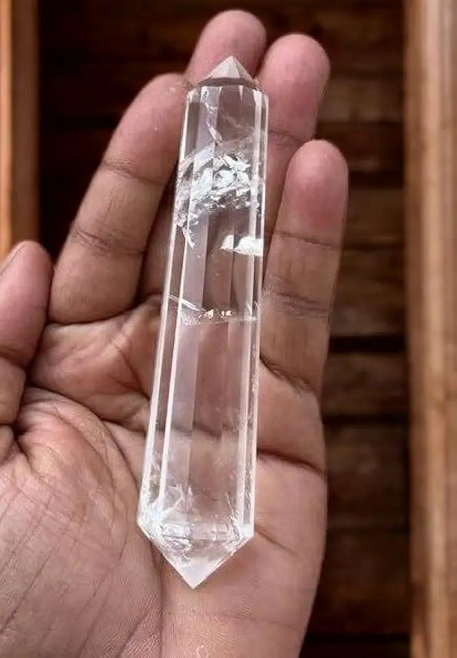 Clear Quartz Double Terminated Point 4-5inche F459