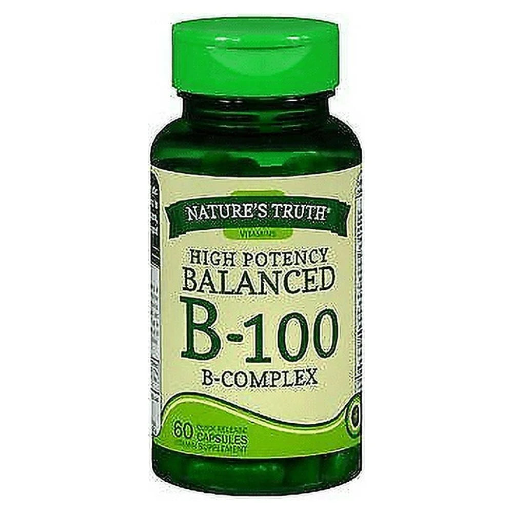 B-100 B-Complex Quick Release Capsules 60 ct Pack of 6 K363