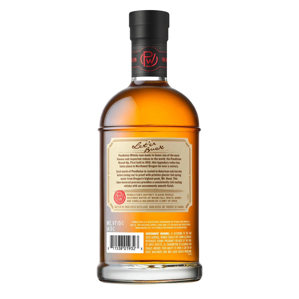 Canadian Whiskey 750 ml Glass Bottle O243