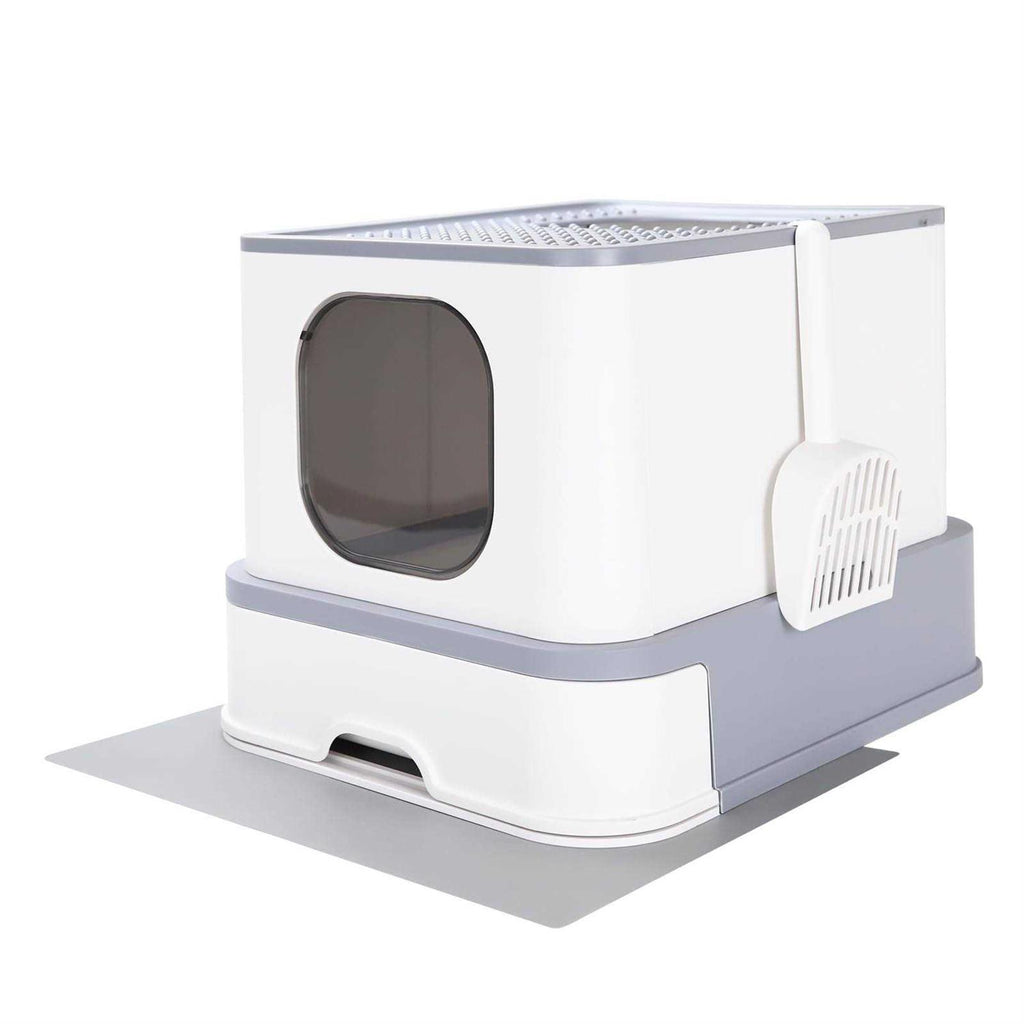 Large Top Entry Anti-Splashing Cat Litter Box with Lid V8269