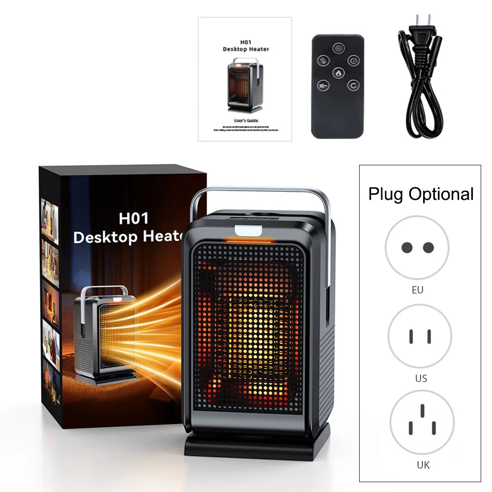 Oscillating Space Heater with Timer Remote Control L102405