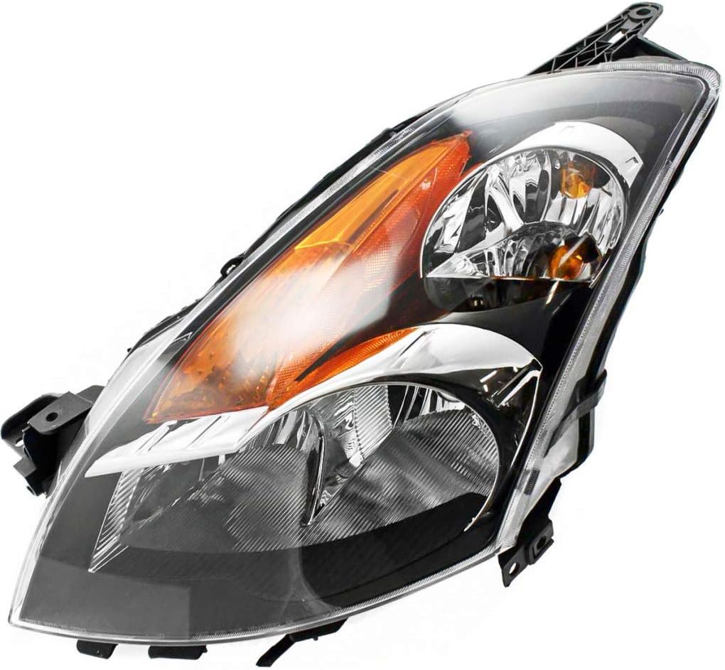 2008 2009 Black Headlight Assembly Pair Driver and Passenger Side P786280