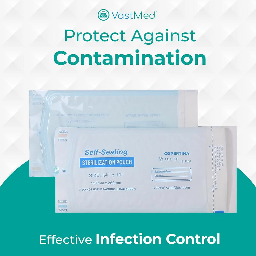 Self Seal Sterilization Pouches with Dual Indicators T77673