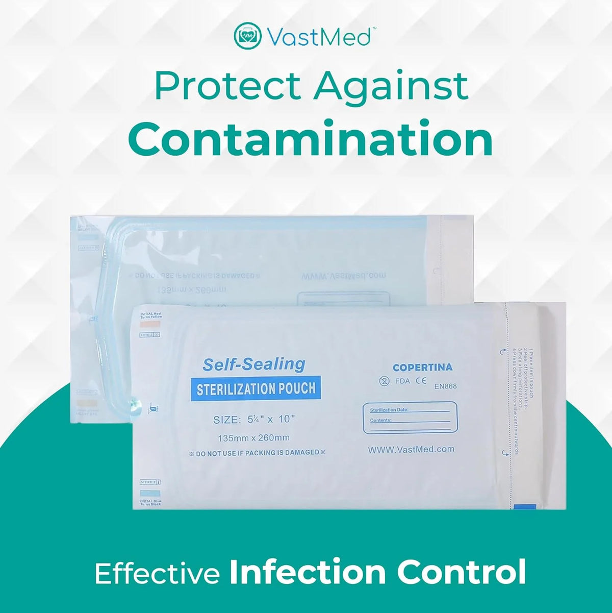 Self Seal Sterilization Pouches with Dual Indicators T77673