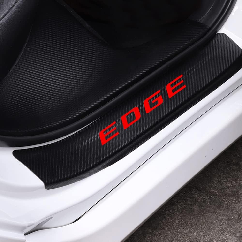 Carbon Fiber Vinyl Car Door Sill Protector Q868249