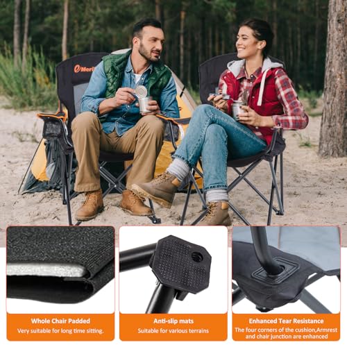 Oversized Padded Camping Chair with Arms M98201